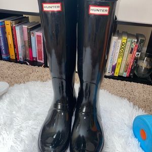TALL Black Hunter Rain Boots